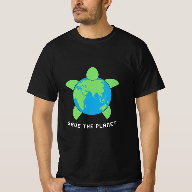 Turtle Lover | Save The Turtle Planet T-Shirt (Front)