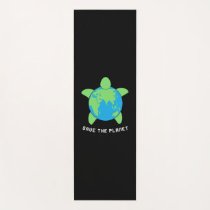 Turtle Lover Save The Turtle Planet Yoga Mat