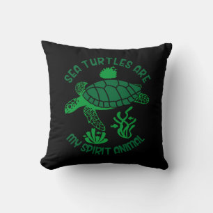 Turtle Lover   Sea Turtles Are My Spirit Animal Cushion