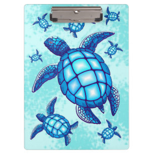 Turtle Lover Sea Turtles Crystal Water Clipboard