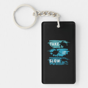 Turtle Lover Take It Slow Key Ring
