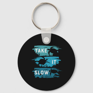 Turtle Lover Take It Slow Key Ring