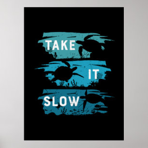 Turtle Lover Take It Slow Poster