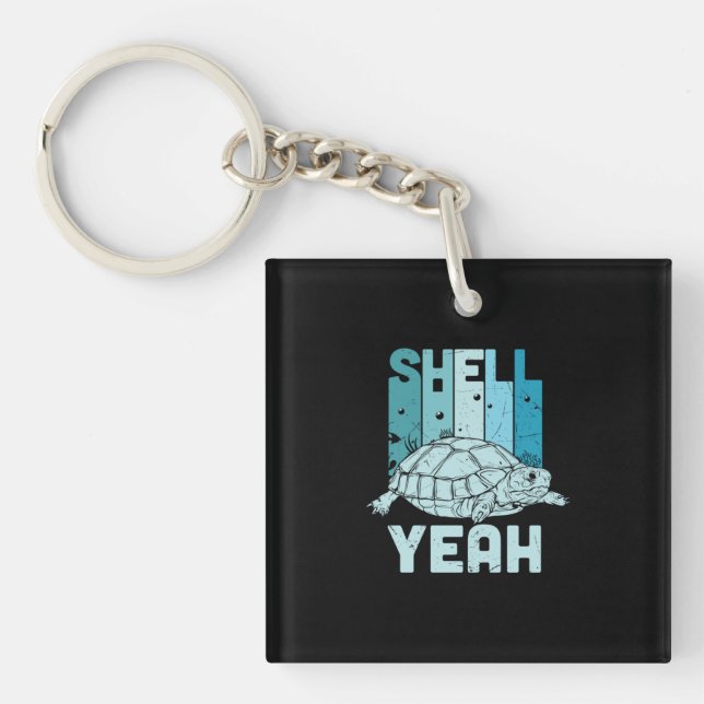 Turtle Lover | Turtle Yeah Key Ring (Front)