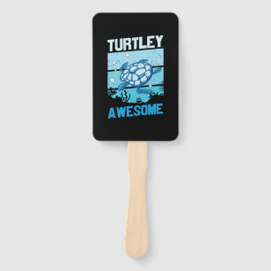 Turtle Lover Turtley Awesome Hand Fan