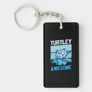 Turtle Lover Turtley Awesome Key Ring