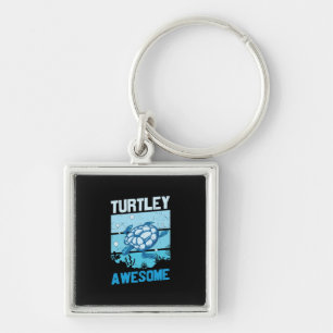 Turtle Lover Turtley Awesome Key Ring