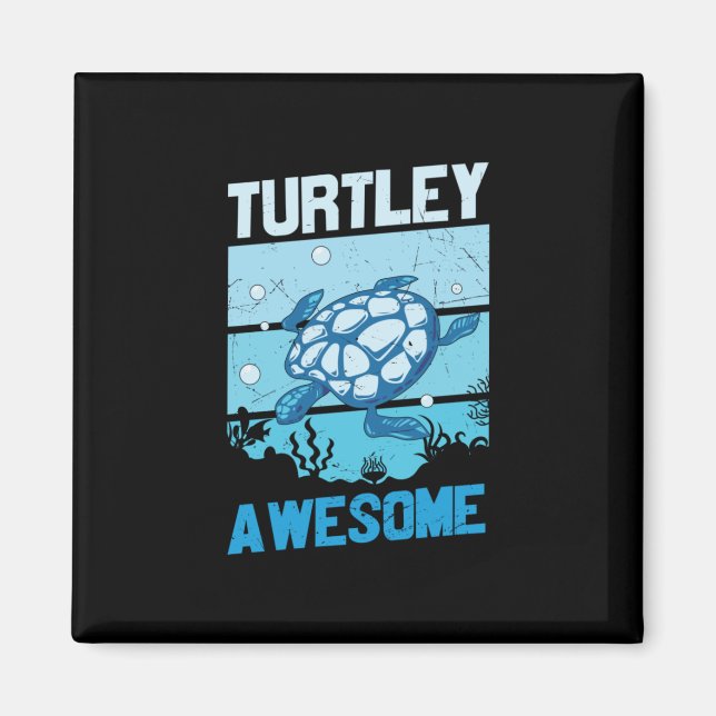 Turtle Lover | Turtley Awesome Magnet (Front)