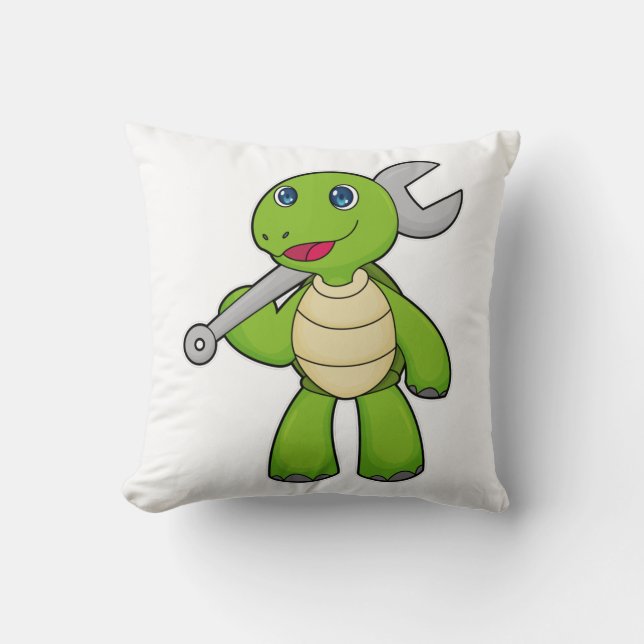 Turtle Mechanic Wrench Cushion (Front)