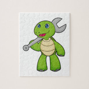 Turtle Mechanic Wrench Jigsaw Puzzle