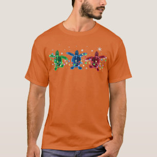 Turtle merry christmas snow TTA T-Shirt