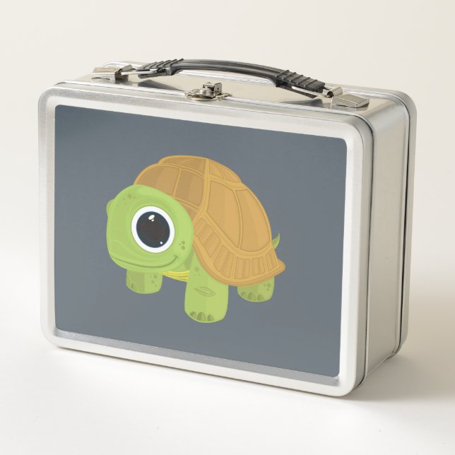 Turtle  metal lunch box (Front)