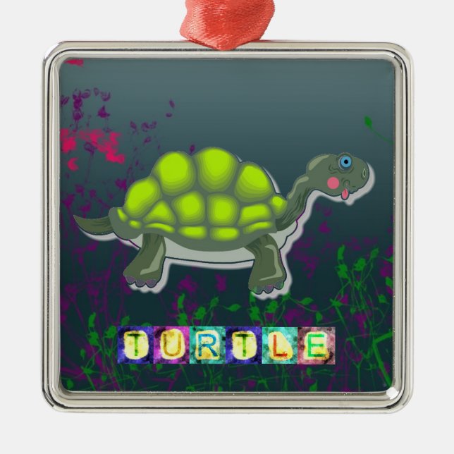 Turtle Metal Ornament (Front)
