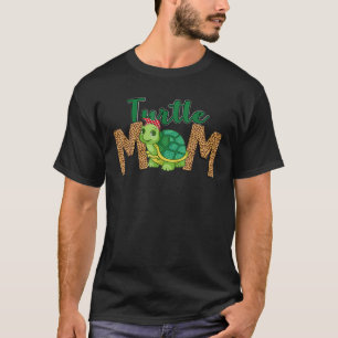 Turtle Mum Leopard Headband Mama Mother Day T-Shirt