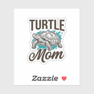 Turtle Mum Vintage Engraving Vector Design_1