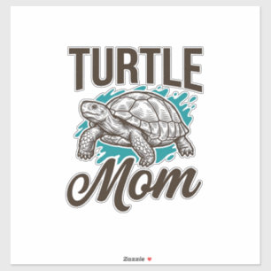 Turtle Mum Vintage Engraving Vector Design_1