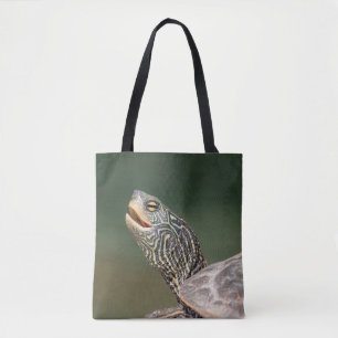Turtle on LaChute River Tote Bag
