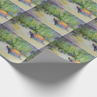 Turtle on the Beach Wrapping Paper