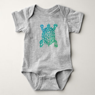 Turtle one piece baby bodysuit