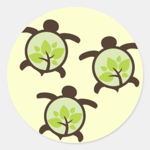 Turtle Organic Planet Stickers