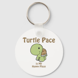 Turtle Pace is my Happy place Key Ring