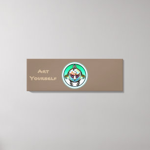 Turtle Panda Canvas Print