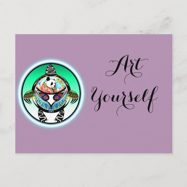 Turtle Panda Postcard (Front)