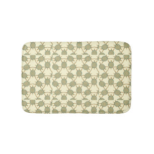 Turtle pattern bath mat