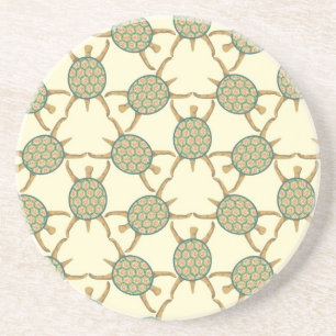 Turtle pattern coaster