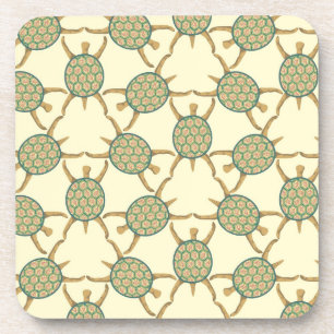 Turtle pattern coaster