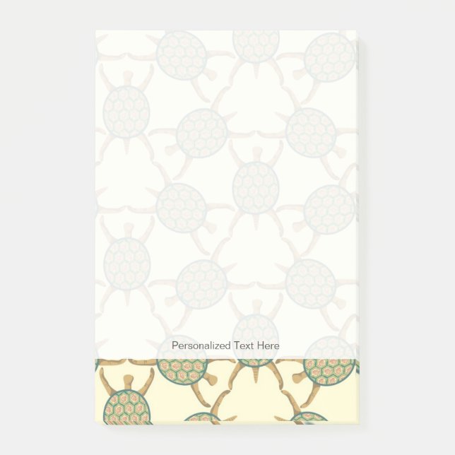 Turtle pattern post-it notes (Front)