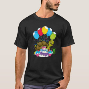 Turtle Pet Birthday Party Ocean Animal Cute Sea T T-Shirt