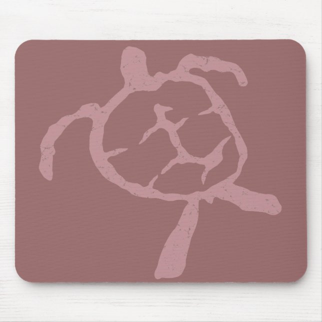 turtle-pink mouse mat (Front)