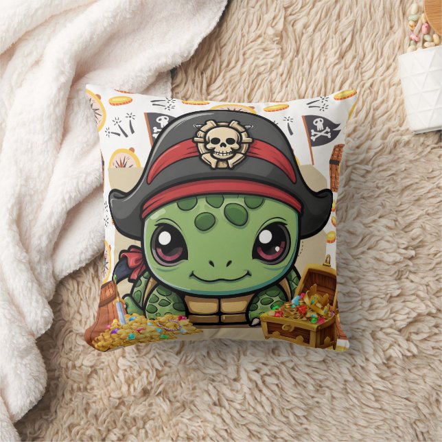 Turtle Pirate Money Cushion (Blanket)