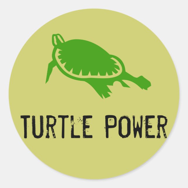 Turtle Power Sticker (Front)