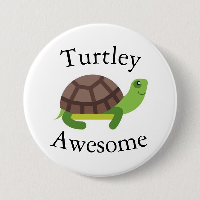 Turtle Pun Badge (Front)