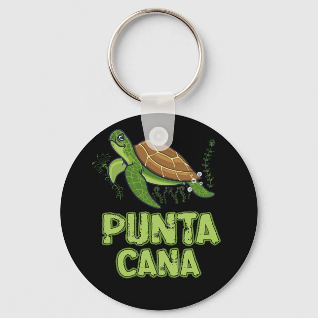 Turtle Punta Cana  Dominican Republic Souvenir Key Ring (Front)