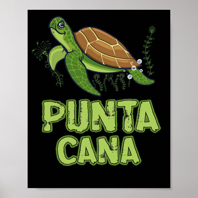 Turtle Punta Cana  Dominican Republic Souvenir Poster (Front)
