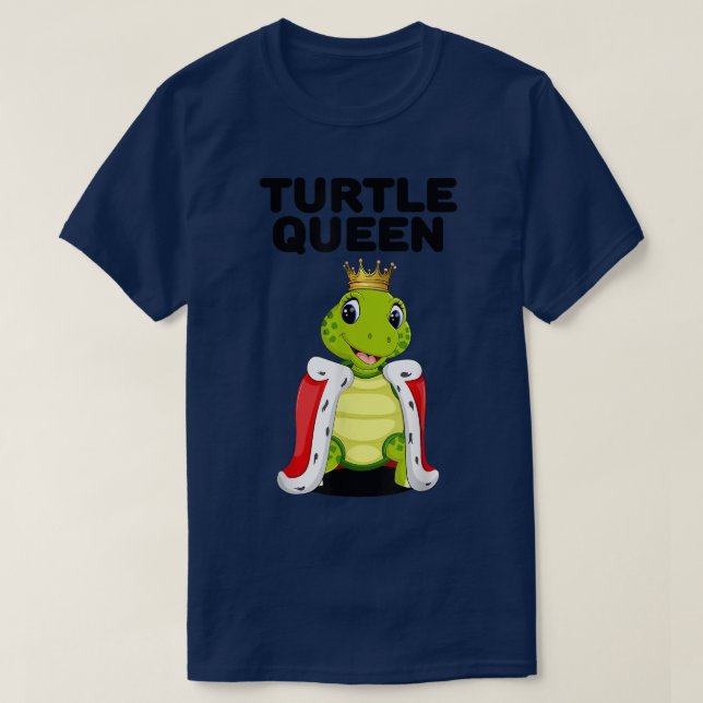 Turtle QueenWomens Turtle LoverPet Tortoise Turtle T-Shirt (Design Front)