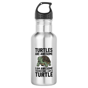 Turtle Quote Vintage Engraving Vector T-Shirt Desi 532 Ml Water Bottle