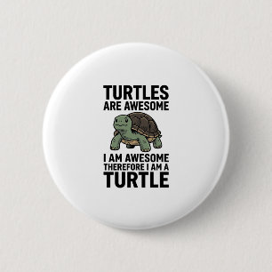 Turtle Quote Vintage Engraving Vector T-Shirt Desi 6 Cm Round Badge