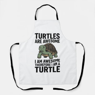 Turtle Quote Vintage Engraving Vector T-Shirt Desi Apron