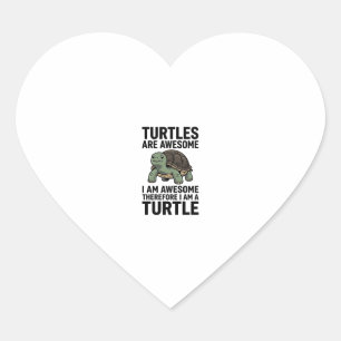 Turtle Quote Vintage Engraving Vector T-Shirt Desi Heart Sticker