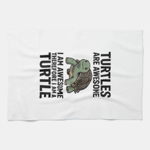 Turtle Quote Vintage Engraving Vector T-Shirt Desi Tea Towel