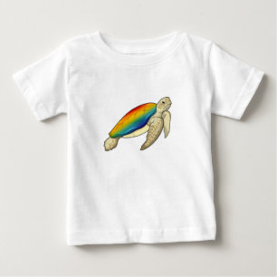 Turtle Rainbow Baby T-Shirt