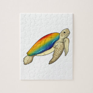 Turtle Rainbow Jigsaw Puzzle