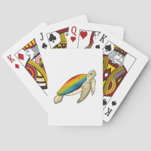 Turtle Rainbow Playing Cards
