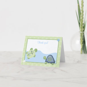 Turtle Reef (Green) Folded Thank you Card