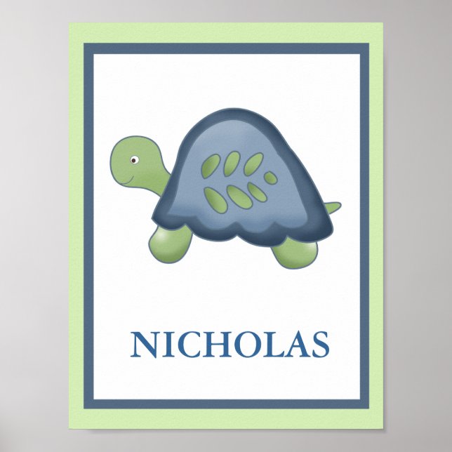 TURTLE REEF TORTOISE CUSTOM NAME PRINT (Front)
