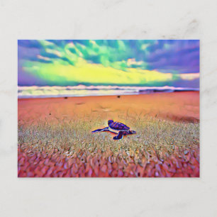 Turtle Reptile Animal Postcard